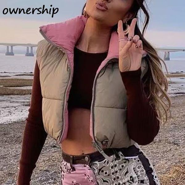 women's vests 2021 women turlteneck sleeveless coat vest female spring autumn solid zipper parkas fashion loose warm cotton chic clothi, Black;white
women's vests 2021 women turlteneck sleeveless coat vest female spring autumn solid zipper parkas fashion loose warm cotton chic clothi, Black;white