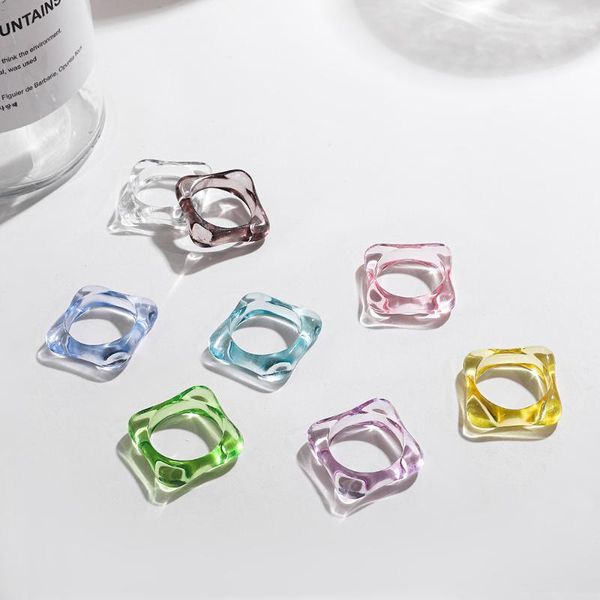 cluster rings 2021 fashion candy colorful transparent resin ring for woman geometric square irregular jewelry accessories, Golden;silver
cluster rings 2021 fashion candy colorful transparent resin ring for woman geometric square irregular jewelry accessories, Golden;silver