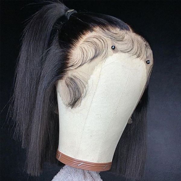 natural black blunt cut short bob lace closure wig synthetic for black women with baby hair natural hairline daily wear wig
natural black blunt cut short bob lace closure wig synthetic for black women with baby hair natural hairline daily wear wig