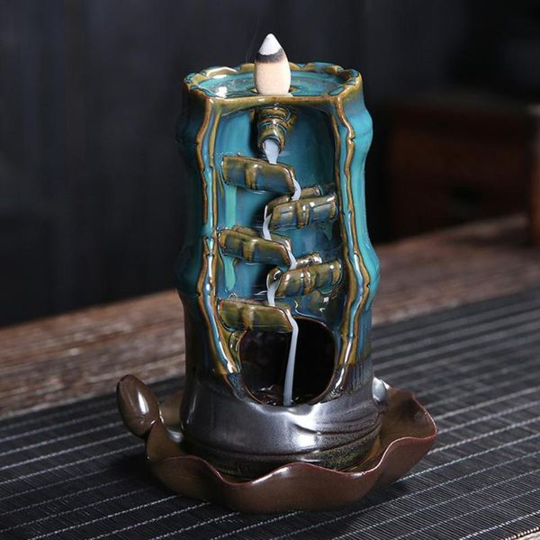 fragrance lamps waterfall lncense burner ceramic incense holder home decor mountain river handicraft incenses with lotus plate sticks
fragrance lamps waterfall lncense burner ceramic incense holder home decor mountain river handicraft incenses with lotus plate sticks