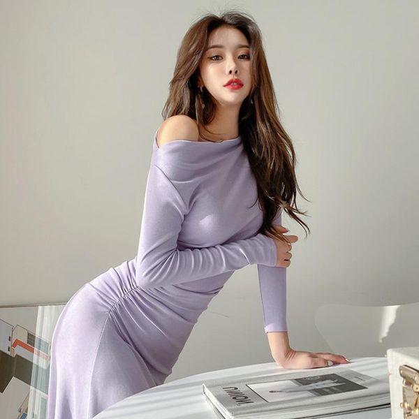 casual dresses elegant slash neck long dress 2021 autumn ruched slim a-line for women korean ladies pleated party femme vestid, Black;gray
casual dresses elegant slash neck long dress 2021 autumn ruched slim a-line for women korean ladies pleated party femme vestid, Black;gray