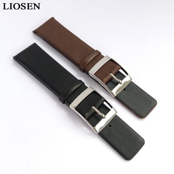 watch bands liosen quality durable thin genuine leather buckle strap band black brown men and women accessories 20mm
watch bands liosen quality durable thin genuine leather buckle strap band black brown men and women accessories 20mm
