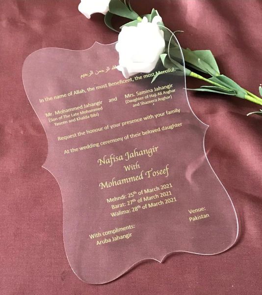 greeting cards acrylic clear invitations,10pcs wedding invitations,laser cut invitations,gold printed invitations,acrylic invites
greeting cards acrylic clear invitations,10pcs wedding invitations,laser cut invitations,gold printed invitations,acrylic invites