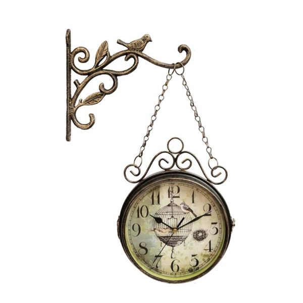 decorative objects & figurines 1 pc retro iron wall clock hanging for restaurant office el home
decorative objects & figurines 1 pc retro iron wall clock hanging for restaurant office el home