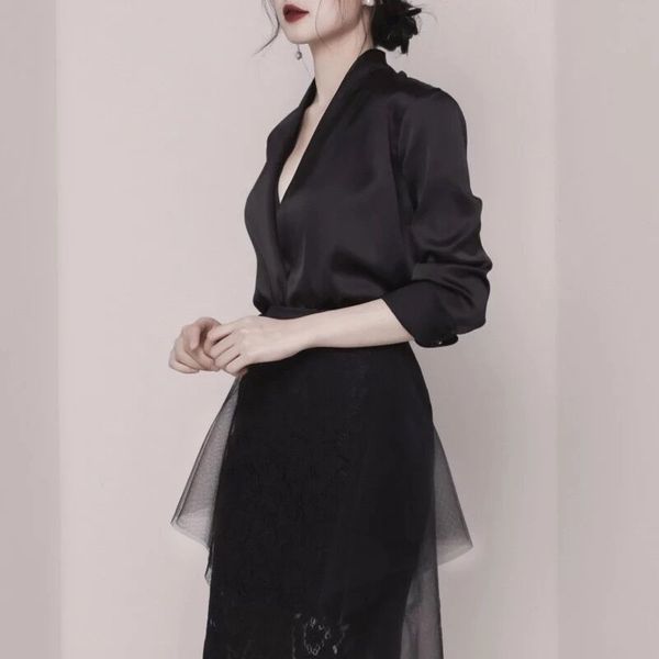 two piece dress runway women 2 set spring black deep v neck long coat +fashion irregular lace patchwork mesh skirt suits 0srd, White
two piece dress runway women 2 set spring black deep v neck long coat +fashion irregular lace patchwork mesh skirt suits 0srd, White