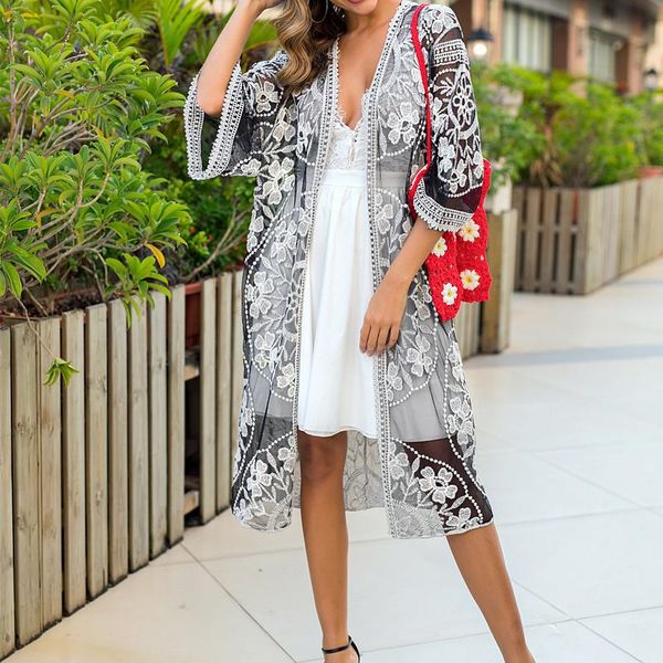 casual dresses womens arrival 2021 summer beach dress long boho chic clothes pareo sun ladies beachwear bohemian lace kaftan, Black;gray
casual dresses womens arrival 2021 summer beach dress long boho chic clothes pareo sun ladies beachwear bohemian lace kaftan, Black;gray