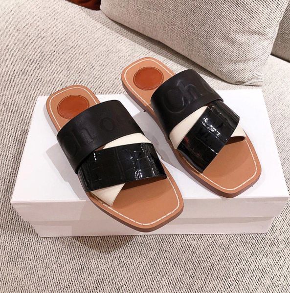 summer brand women flip flops slipper fashion trend popular true leather slides sandals, Black
summer brand women flip flops slipper fashion trend popular true leather slides sandals, Black
