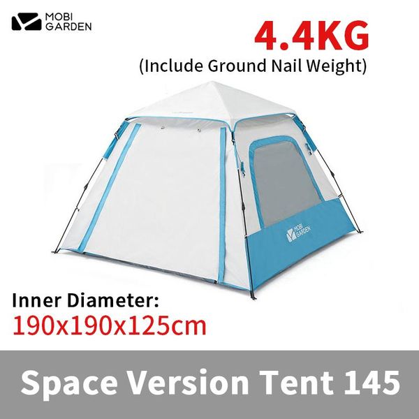 tents and shelters mobi garden lingdong automatic camping tent space version 3-4 person 190t polyester quick opening with door hall rod
tents and shelters mobi garden lingdong automatic camping tent space version 3-4 person 190t polyester quick opening with door hall rod