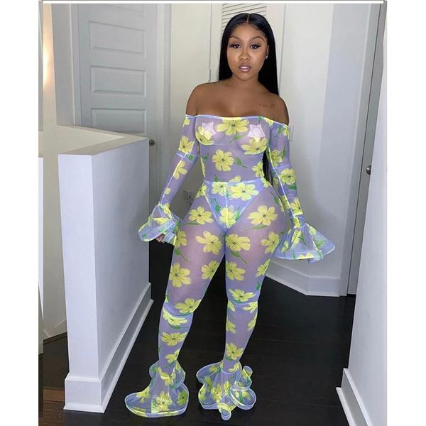 women's jumpsuits & rompers bkld women fashion printed ruffles jumpsuit 2021 autumn long sleeve see through off the shoulder ladies clu, Black;white
women's jumpsuits & rompers bkld women fashion printed ruffles jumpsuit 2021 autumn long sleeve see through off the shoulder ladies clu, Black;white