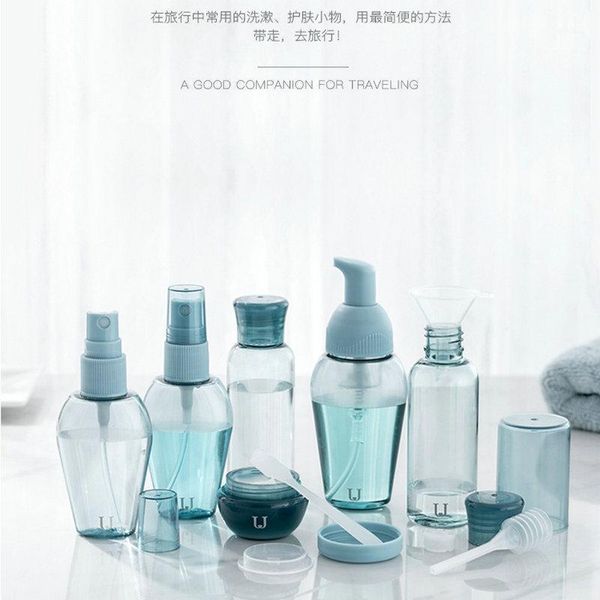 storage bottles & jars 6pcs cosmetic bottling travel business trip portable and compact transparent bottle bag packaging