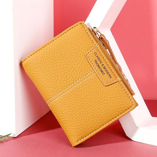 wallets brand yellow women wallet soft pu leather female purse mini hasp card holder coin short slim small zipper keychain, Red;black
wallets brand yellow women wallet soft pu leather female purse mini hasp card holder coin short slim small zipper keychain, Red;black