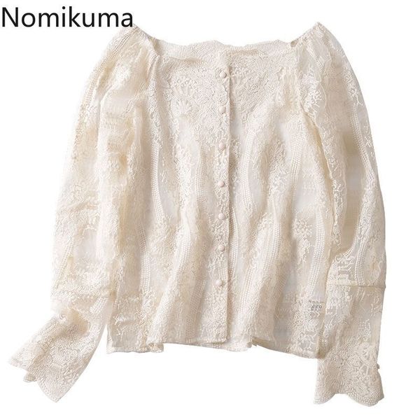 nomikuma korean embroidery lace shirt suqare collar puff sleeve elegant blouse spring new blusas mujer moda 6g469 210427, White
nomikuma korean embroidery lace shirt suqare collar puff sleeve elegant blouse spring new blusas mujer moda 6g469 210427, White