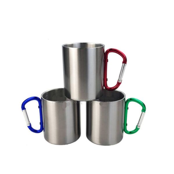 water bottle 300ml stainless steel mug camping traveling outdoor sublimation blank cup with handle carabiner climbing backpacking hiking
water bottle 300ml stainless steel mug camping traveling outdoor sublimation blank cup with handle carabiner climbing backpacking hiking