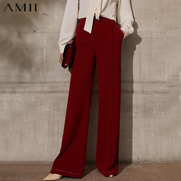 amii minimalism spring summer causal women's pants fashion high waist solid loose female 12140033 & capris, Black;white
amii minimalism spring summer causal women's pants fashion high waist solid loose female 12140033 & capris, Black;white