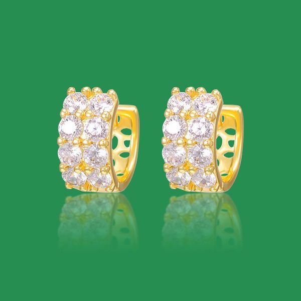 hoop & huggie shiny 2 row round cubic zirconia earrings 24k gold plated hollow small for women trendy party jewelry gift, Golden;silver
hoop & huggie shiny 2 row round cubic zirconia earrings 24k gold plated hollow small for women trendy party jewelry gift, Golden;silver