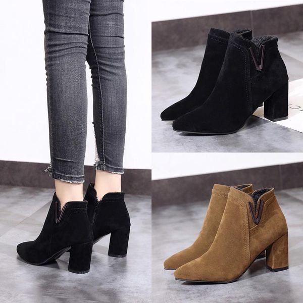 boots 2021 autumn and winter women's comfortable shallow mouth pointed zipper simple sweet wild, Black
boots 2021 autumn and winter women's comfortable shallow mouth pointed zipper simple sweet wild, Black