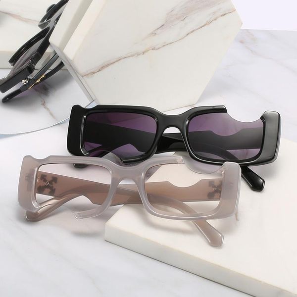 sunglasses sept rectangular notch personality europe and the united states do strange funny square girl, White;black
sunglasses sept rectangular notch personality europe and the united states do strange funny square girl, White;black