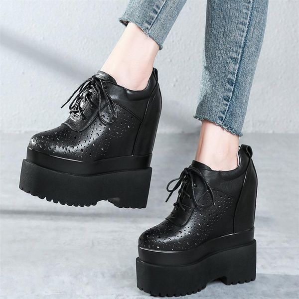 boots summer oxfords shoes women genuine leather wedges high heel ankle female breathable round toe chunky platform pumps, Black
boots summer oxfords shoes women genuine leather wedges high heel ankle female breathable round toe chunky platform pumps, Black