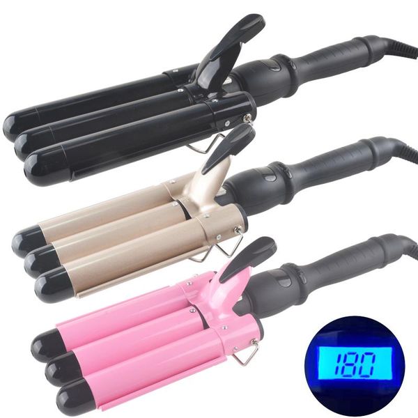 electric hair brushes liquid crystal three tube curler rod water ripple hairdresser egg
electric hair brushes liquid crystal three tube curler rod water ripple hairdresser egg