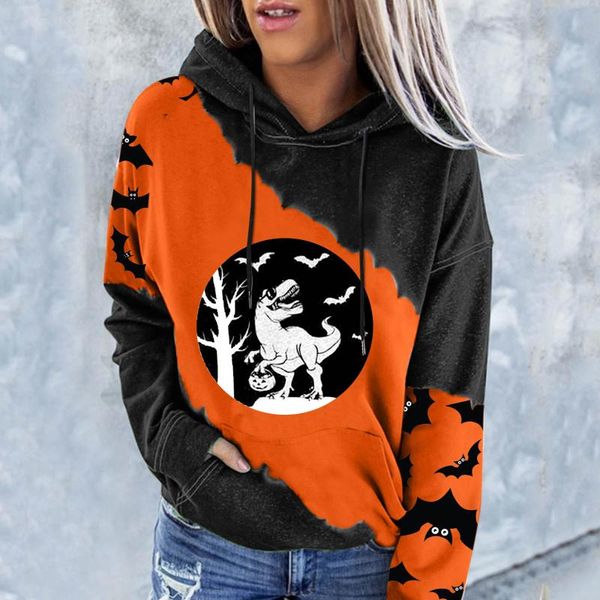 women's hoodies & sweatshirts 40# patchwork print hooded hoodie women long-sleeved casual sweatshirt drawstring halloween elegant, Black
women's hoodies & sweatshirts 40# patchwork print hooded hoodie women long-sleeved casual sweatshirt drawstring halloween elegant, Black