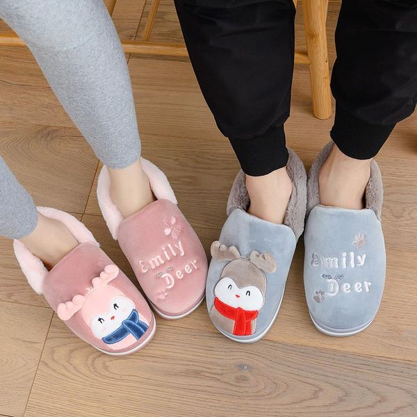 slippers winter women/men plush warm home shoes female fur ladies comfort soft indoor chancletas planas mujer, Black
slippers winter women/men plush warm home shoes female fur ladies comfort soft indoor chancletas planas mujer, Black