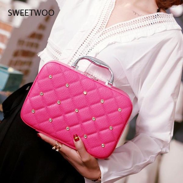 cosmetic bags & cases professional women pu leather bag case stud diamond portable vanity female big capacity makeup storage box
cosmetic bags & cases professional women pu leather bag case stud diamond portable vanity female big capacity makeup storage box
