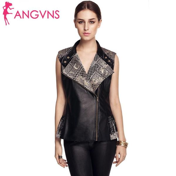 women's vests women leather waistcoat wide lapel contrast color side zip sleeveless jacket vest with tassel motorcycle coat, Black;white
women's vests women leather waistcoat wide lapel contrast color side zip sleeveless jacket vest with tassel motorcycle coat, Black;white