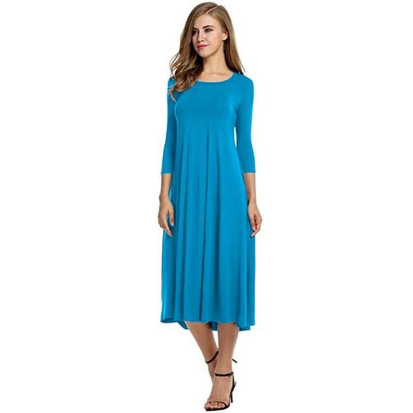 casual dresses autumn elegant dress women round neck mid-sleeve solid color big swing vintage female clothing sundress robe femme, Black;gray
casual dresses autumn elegant dress women round neck mid-sleeve solid color big swing vintage female clothing sundress robe femme, Black;gray
