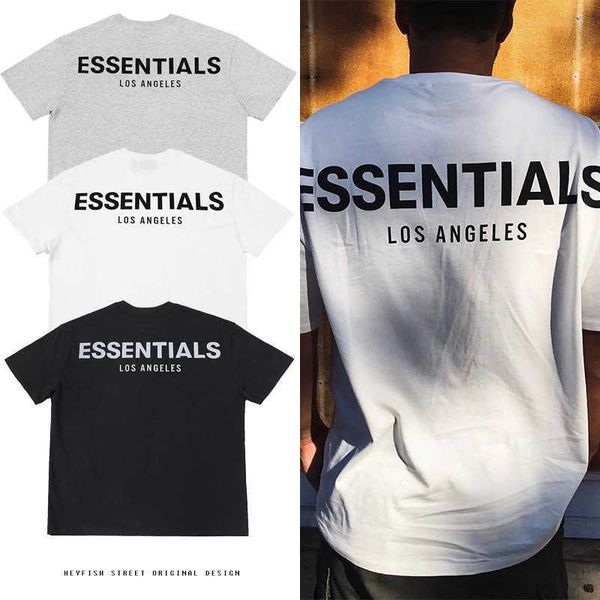 high street fog los angeles limited short sleeve feel of god essentials letter reflective loose t-shirtuvpu, White;black
high street fog los angeles limited short sleeve feel of god essentials letter reflective loose t-shirtuvpu, White;black