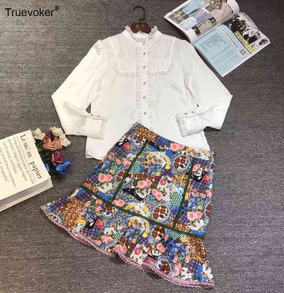 truevoker spring runway fashion sets lady full sleeve white shirt + with multicolor mermaid skirt two pieces set 210602
truevoker spring runway fashion sets lady full sleeve white shirt + with multicolor mermaid skirt two pieces set 210602