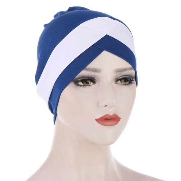 beanie/skull caps fashionable forehead cross hat all-match breathable women beanie protective two-tone wrap for daily life, Blue;gray
beanie/skull caps fashionable forehead cross hat all-match breathable women beanie protective two-tone wrap for daily life, Blue;gray