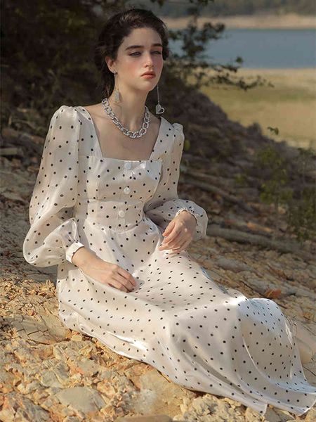 women's jumpsuits & rompers polka dot long women vintage square collar lantern sleeve button pearl a-line formal elegant party sum, Black;white
women's jumpsuits & rompers polka dot long women vintage square collar lantern sleeve button pearl a-line formal elegant party sum, Black;white