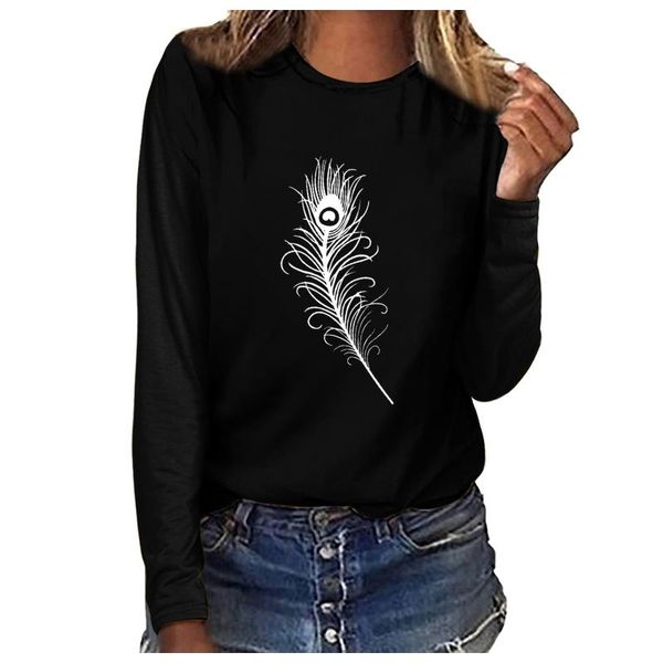 women's t-shirt women clothes spring autumn casual clothing cute feather 3d print long sleeve t-shirts female ladies fashion, White
women's t-shirt women clothes spring autumn casual clothing cute feather 3d print long sleeve t-shirts female ladies fashion, White