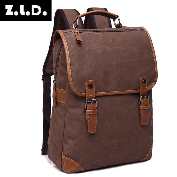 backpack z.l.d. style men's bag retro canvas large-capacity high-quality student bags women mochila masculina
backpack z.l.d. style men's bag retro canvas large-capacity high-quality student bags women mochila masculina