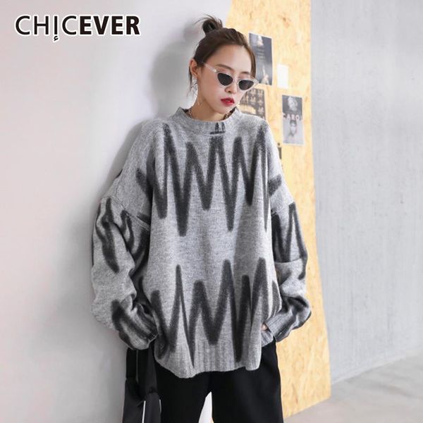 oversized sweater for women o neck long sleeve print hit color loose knitting pullovers casual sweaters female 2021 women's, White;black
oversized sweater for women o neck long sleeve print hit color loose knitting pullovers casual sweaters female 2021 women's, White;black