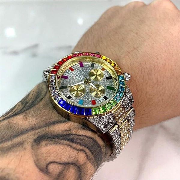 wristwatches 2021 men gold rhinestone watch 3 eyes women colorful diamond watches luxury lovers calendar dress drop ship, Slivery;brown
wristwatches 2021 men gold rhinestone watch 3 eyes women colorful diamond watches luxury lovers calendar dress drop ship, Slivery;brown