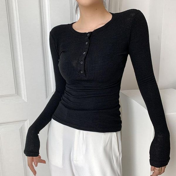 women's t-shirt v neck 2021 button summer korean fashion clothing slim thin elasticity t shirt women long sleeve tshirt top, White
women's t-shirt v neck 2021 button summer korean fashion clothing slim thin elasticity t shirt women long sleeve tshirt top, White