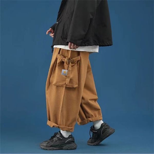 men's pants 2021 will see european and more sold american streetwear big-pocket hip hop harem casual male, Black
men's pants 2021 will see european and more sold american streetwear big-pocket hip hop harem casual male, Black