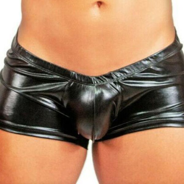 bandage underpants boxer briefs clothes men metal polyurethane leather trunk, Black;white
bandage underpants boxer briefs clothes men metal polyurethane leather trunk, Black;white