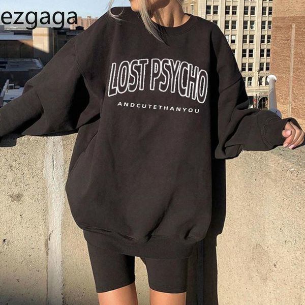 women's hoodies & sweatshirts ezgaga casual sweatshirt women autumn bf style loose letter print drop-shoulder long sleeve pullover ladi, Black
women's hoodies & sweatshirts ezgaga casual sweatshirt women autumn bf style loose letter print drop-shoulder long sleeve pullover ladi, Black