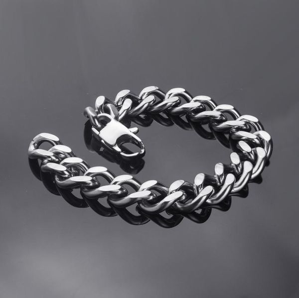 link, chain 2021 trend men's bracelets male stainless steel hand chains homme wrist accessories man bangles jewelry retro goth punk mem, Black
link, chain 2021 trend men's bracelets male stainless steel hand chains homme wrist accessories man bangles jewelry retro goth punk mem, Black