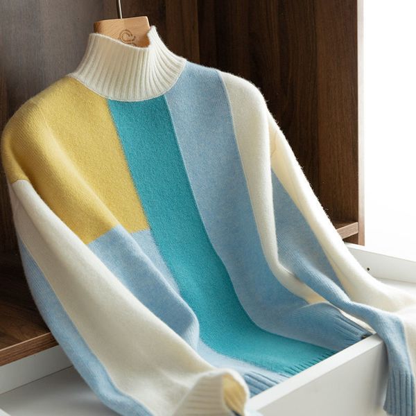 women's sweaters autumn mock neck pullover girl's sweater hit soft color harvest lazzy oaf jumper elegant korean knit 1tmc, White;black
women's sweaters autumn mock neck pullover girl's sweater hit soft color harvest lazzy oaf jumper elegant korean knit 1tmc, White;black