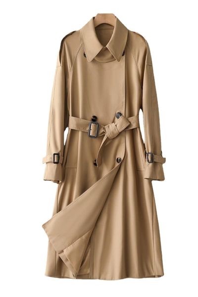 women's trench coats windbreaker female long style 2021 spring and autumn england loose temperament goddess fan double breasted, Tan;black
women's trench coats windbreaker female long style 2021 spring and autumn england loose temperament goddess fan double breasted, Tan;black