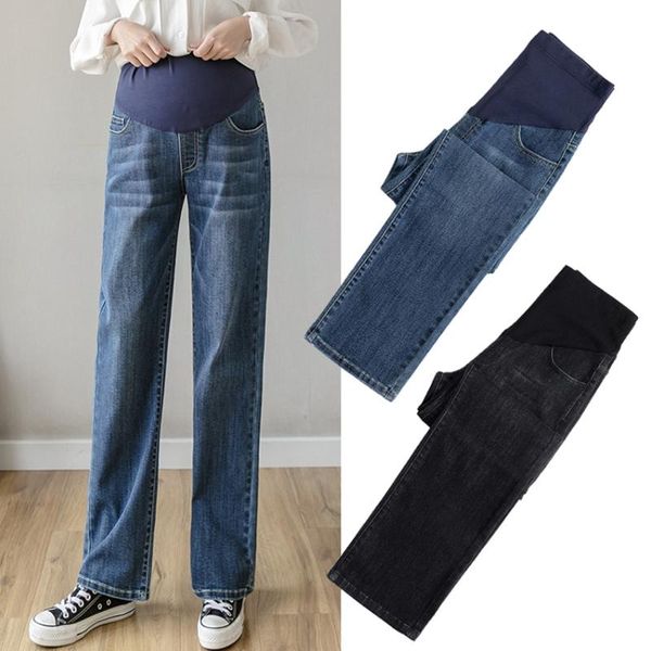 wide-waist pants pregnant women jeans spring and autumn 2021 wild loose straight maternity bottoms, White
wide-waist pants pregnant women jeans spring and autumn 2021 wild loose straight maternity bottoms, White