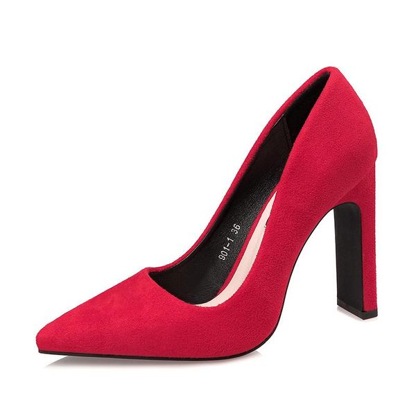 dress shoes .5cm fashion pointed thick with high heels nightclub women's simple professional ol, Black
dress shoes .5cm fashion pointed thick with high heels nightclub women's simple professional ol, Black