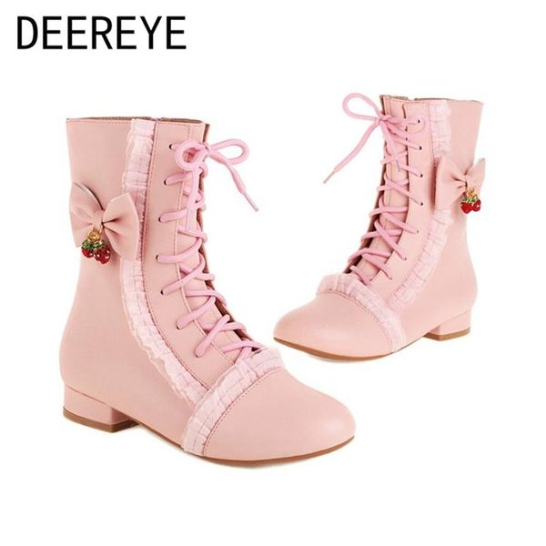 boots size 48 strawberry pendant bow-knot women's winter rubber ankle lovely sweet lace up zipper lolita cosplay low heel shoes, Black
boots size 48 strawberry pendant bow-knot women's winter rubber ankle lovely sweet lace up zipper lolita cosplay low heel shoes, Black