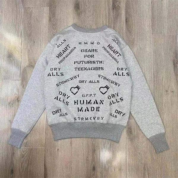 men's hoodies & sweatshirts version human made crewneck women men 1:1 oversized sweatshirt harajuku clothing, Black
men's hoodies & sweatshirts version human made crewneck women men 1:1 oversized sweatshirt harajuku clothing, Black