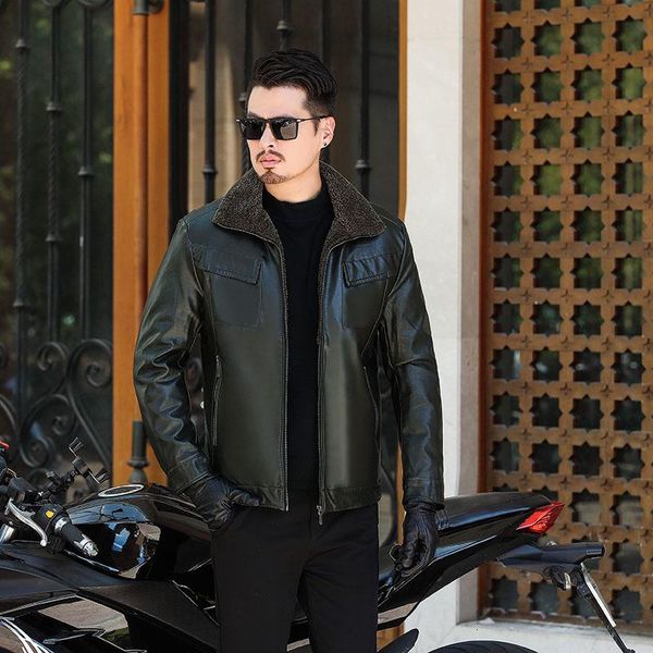 men's fur & faux big 8xl 6xl winter thick sheep leather garment casual flocking jacket clothing coat men, Black
men's fur & faux big 8xl 6xl winter thick sheep leather garment casual flocking jacket clothing coat men, Black