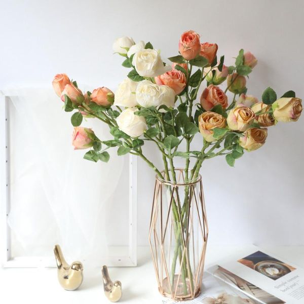 artificial fake flowers 5 heads rose real touch long branch with leaves silk flower arrangements wedding party home garden decor decorative
artificial fake flowers 5 heads rose real touch long branch with leaves silk flower arrangements wedding party home garden decor decorative