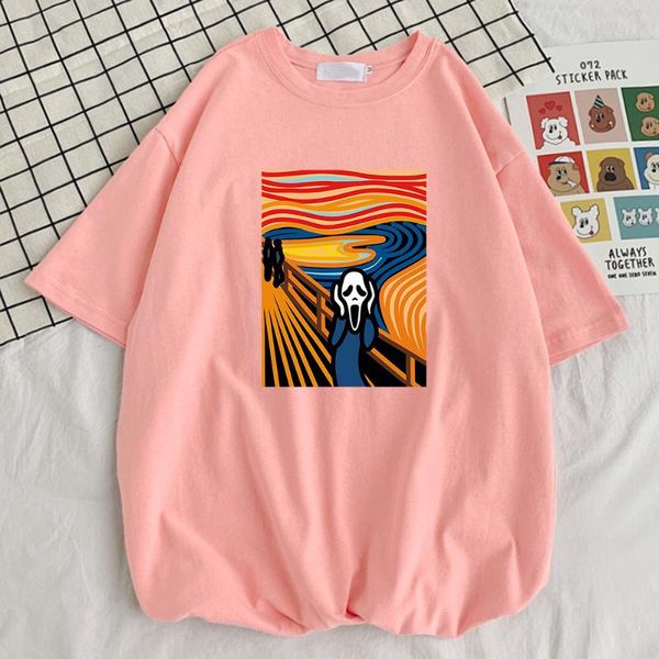 men's t-shirts line painting scream print mens t-shirt simplicity vintage t shirt cool fit graphic crew neck men tee, White;black
men's t-shirts line painting scream print mens t-shirt simplicity vintage t shirt cool fit graphic crew neck men tee, White;black